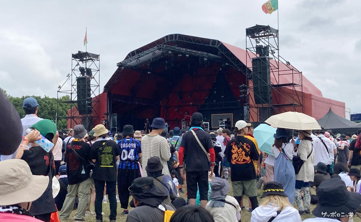 RSR 2024(RISING SUN ROCK FESTIVAL)打首獄門同好会待ちのレッド